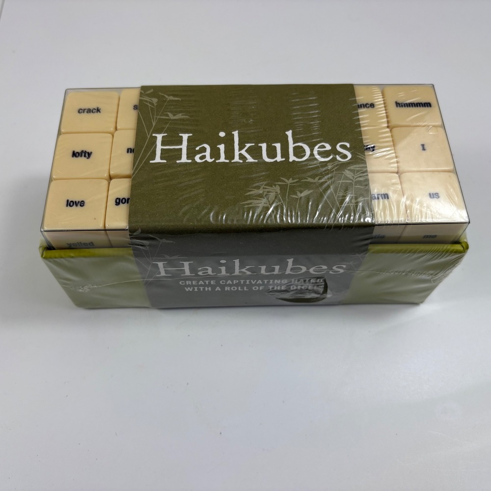 Haikubes Word Game by Chronicle Books Haiku Poetry Dice Set 60 Cubes
